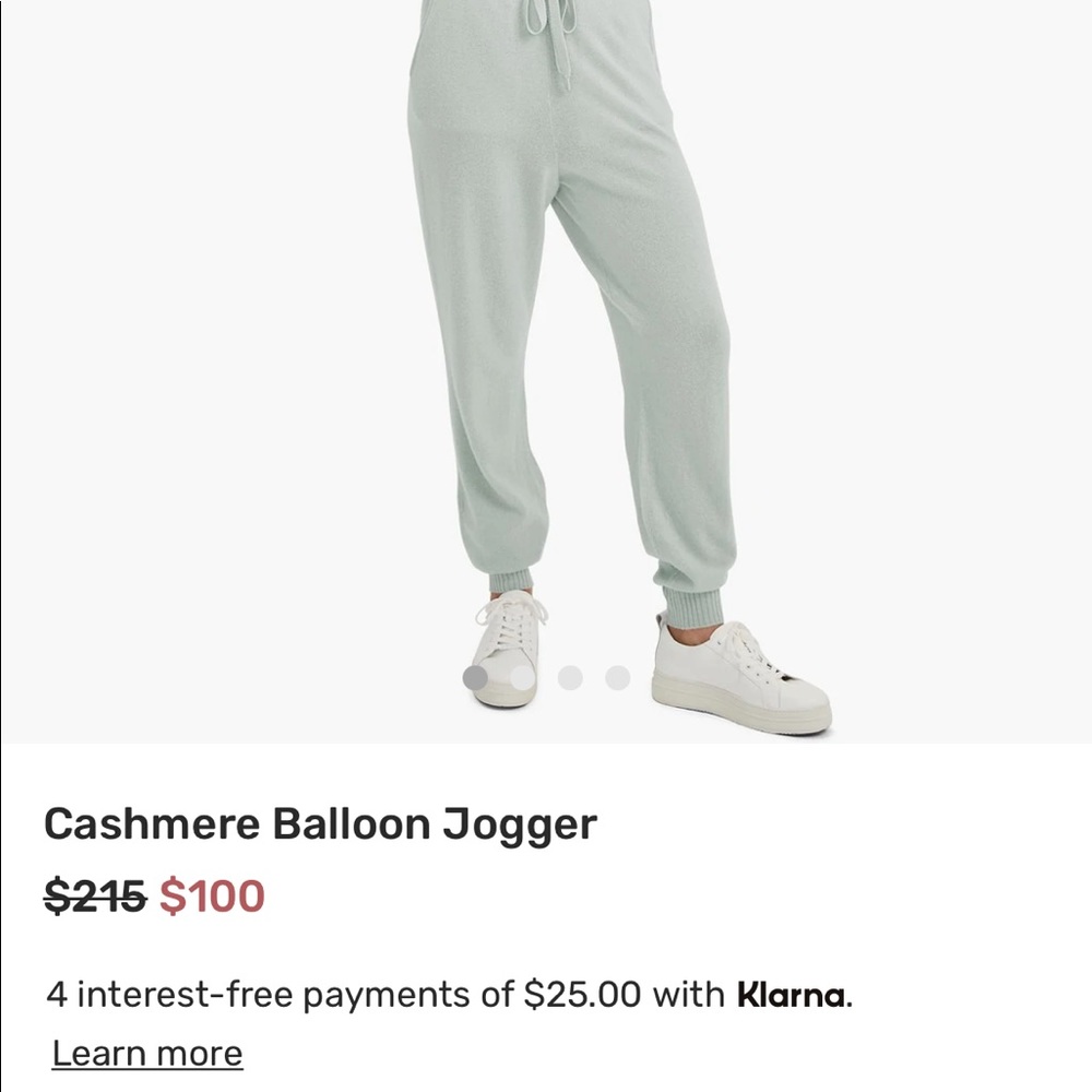 Cashmere jogger